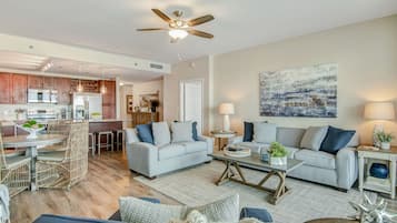 Condo, Multiple Beds, Balcony, Ocean View (Laketown Wharf 834) | Living area | 42-inch flat-screen TV with digital channels