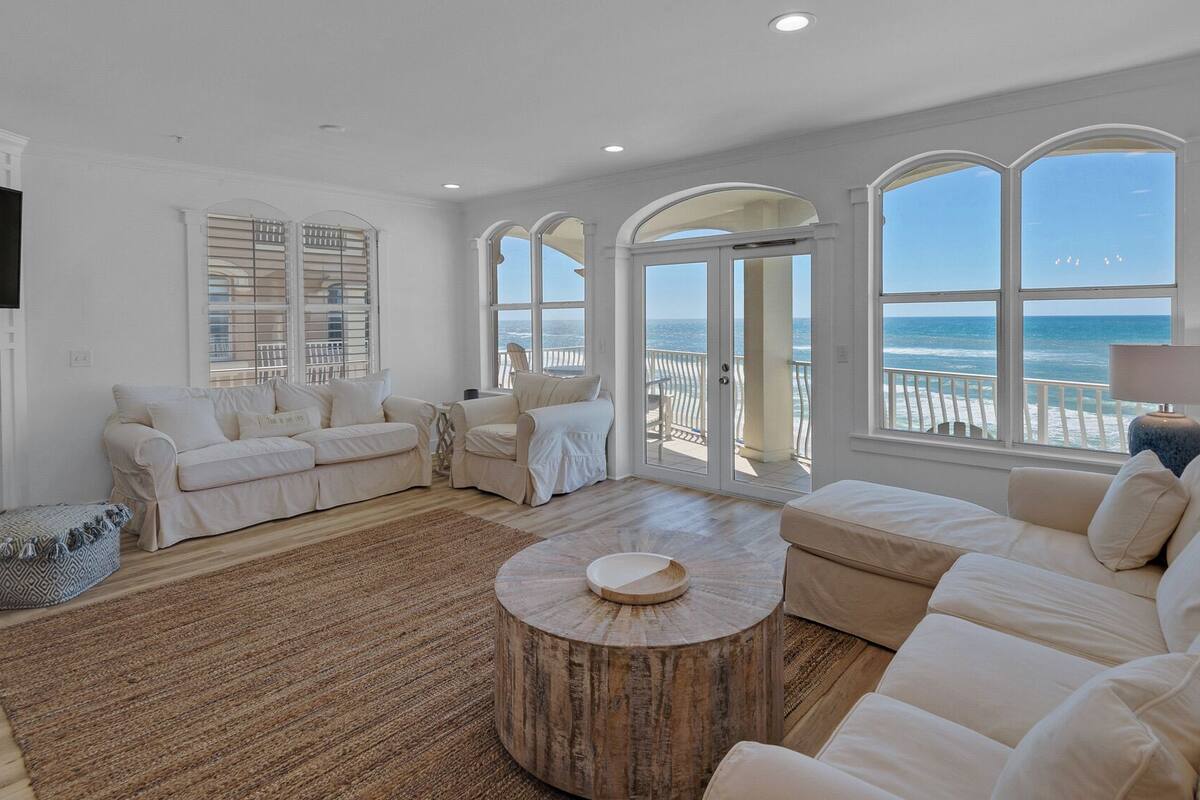 Condo, Multiple Beds, Balcony, Ocean View (Monterey Condos C301) | Living area | 42-inch flat-screen TV with digital channels