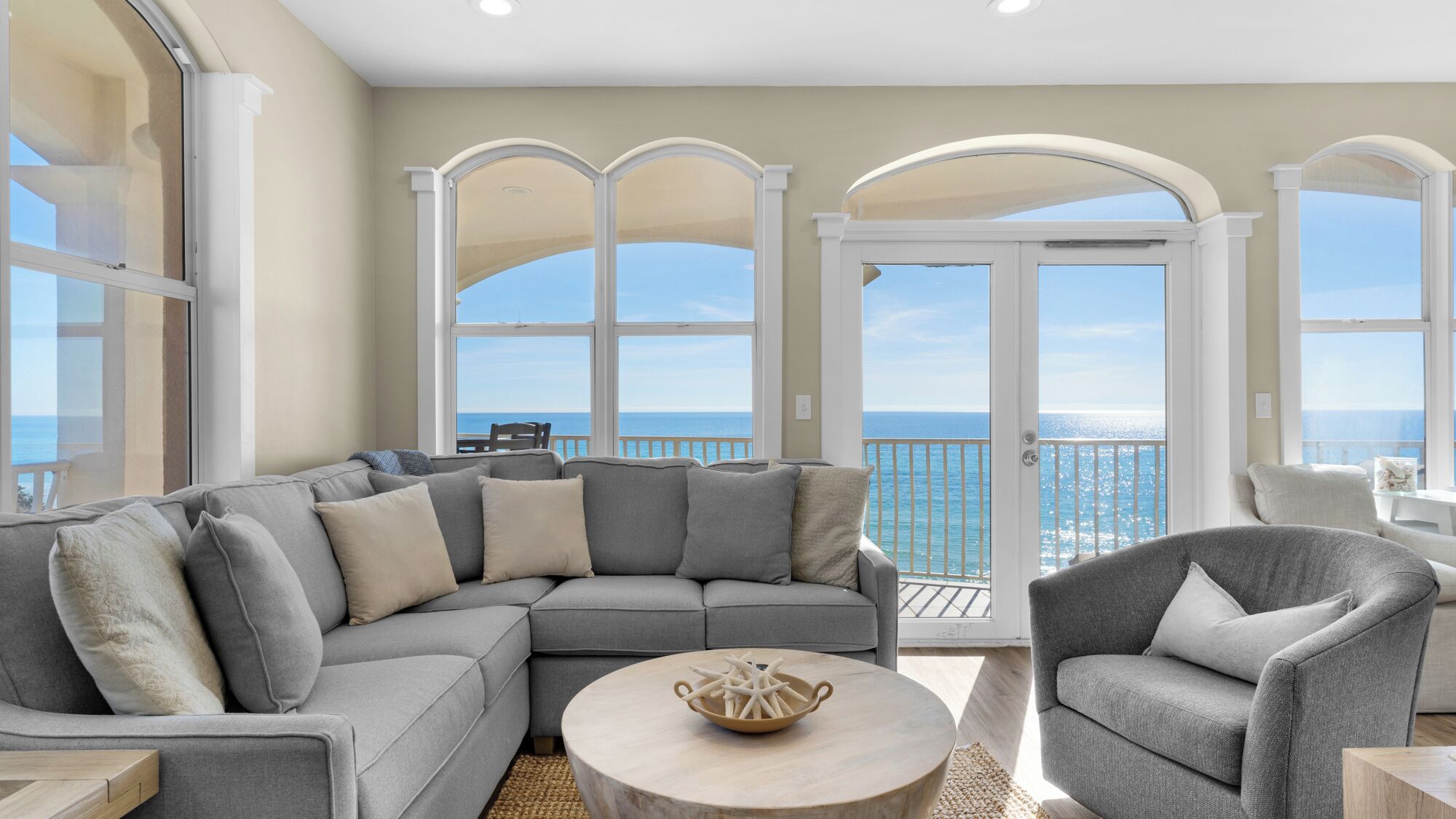 Condo, Multiple Beds, Patio, Ocean View (Monterey Condos B301) | Living area | 42-inch flat-screen TV with digital channels