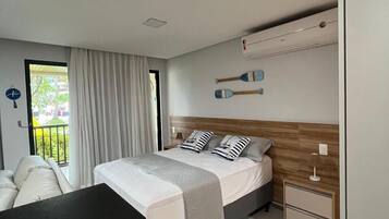 Leilighet – deluxe | 1 soverom, wi-fi (inkludert) og sengetøy