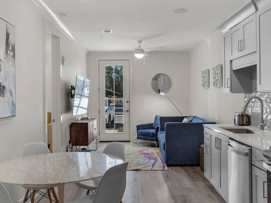 Condo, 1 Queen Bed with Sofa bed, Patio (Pinewood30A 318) | Private kitchen | Coffee/tea maker