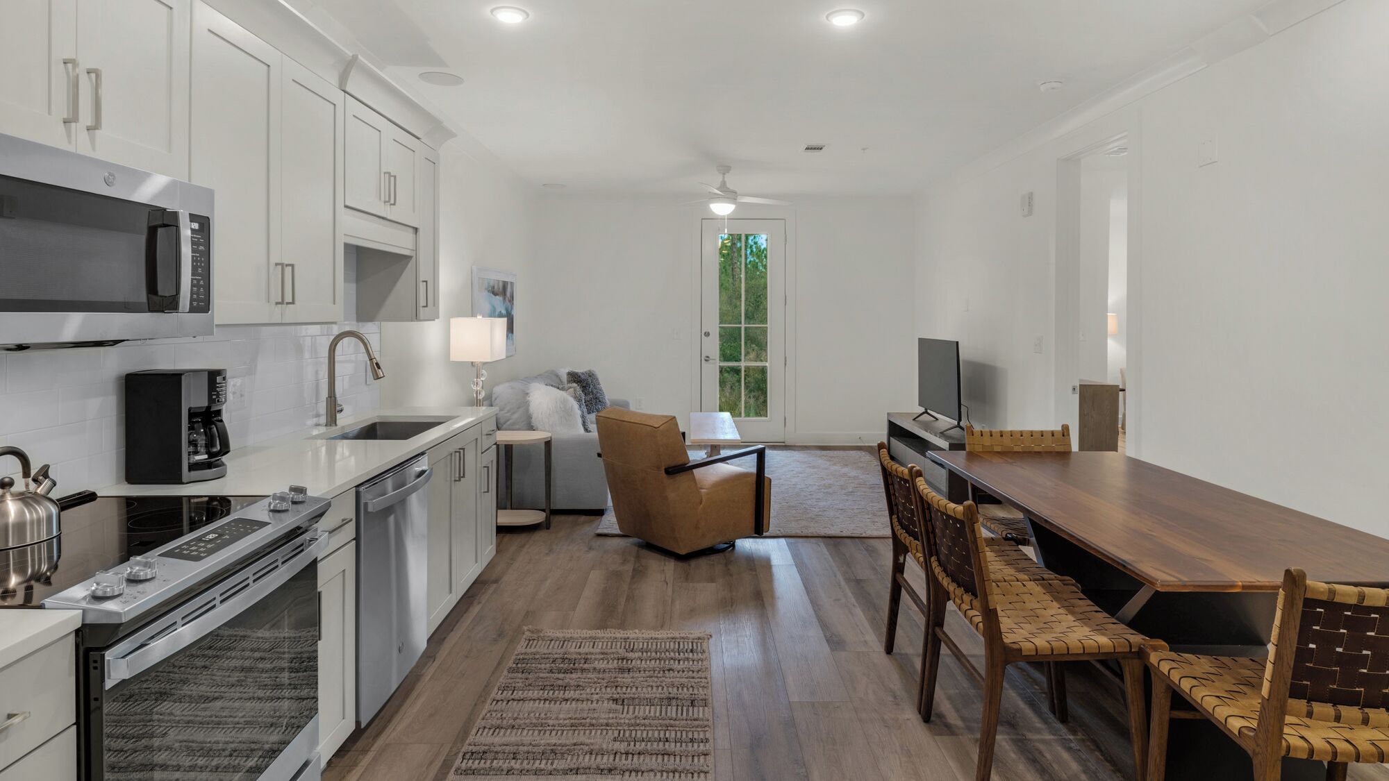 Condo, 1 King Bed, Patio, Garden View (Pinewood30A 415) | Private kitchen | Coffee/tea maker