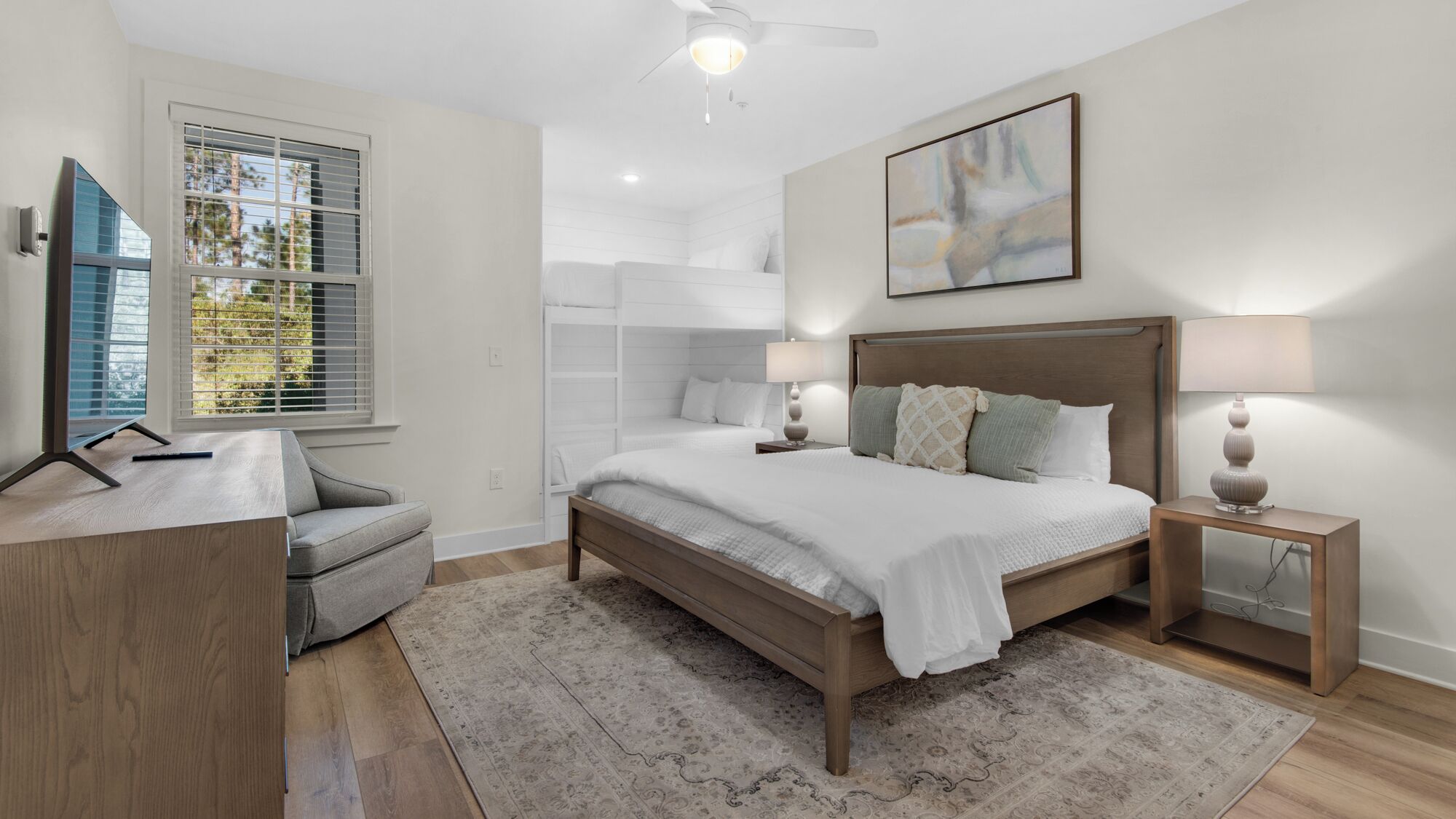 Condo, 1 King Bed, Patio, Garden View (Pinewood30A 415) | 2 bedrooms, individually decorated, individually furnished