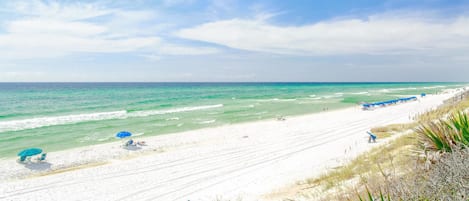 Vlak bij het strand