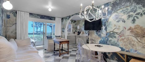 Condo, Multiple Beds, Patio, Partial Ocean View (Sand Cliffs 107 - No Pets Allowed) | 3 bedrooms, individually decorated, individually furnished