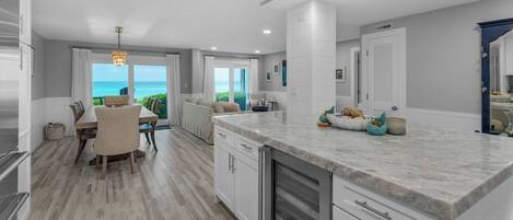 Condo, Multiple Beds, Patio, Ocean View (Sand Cliffs 118) | Private kitchen | Coffee/tea maker