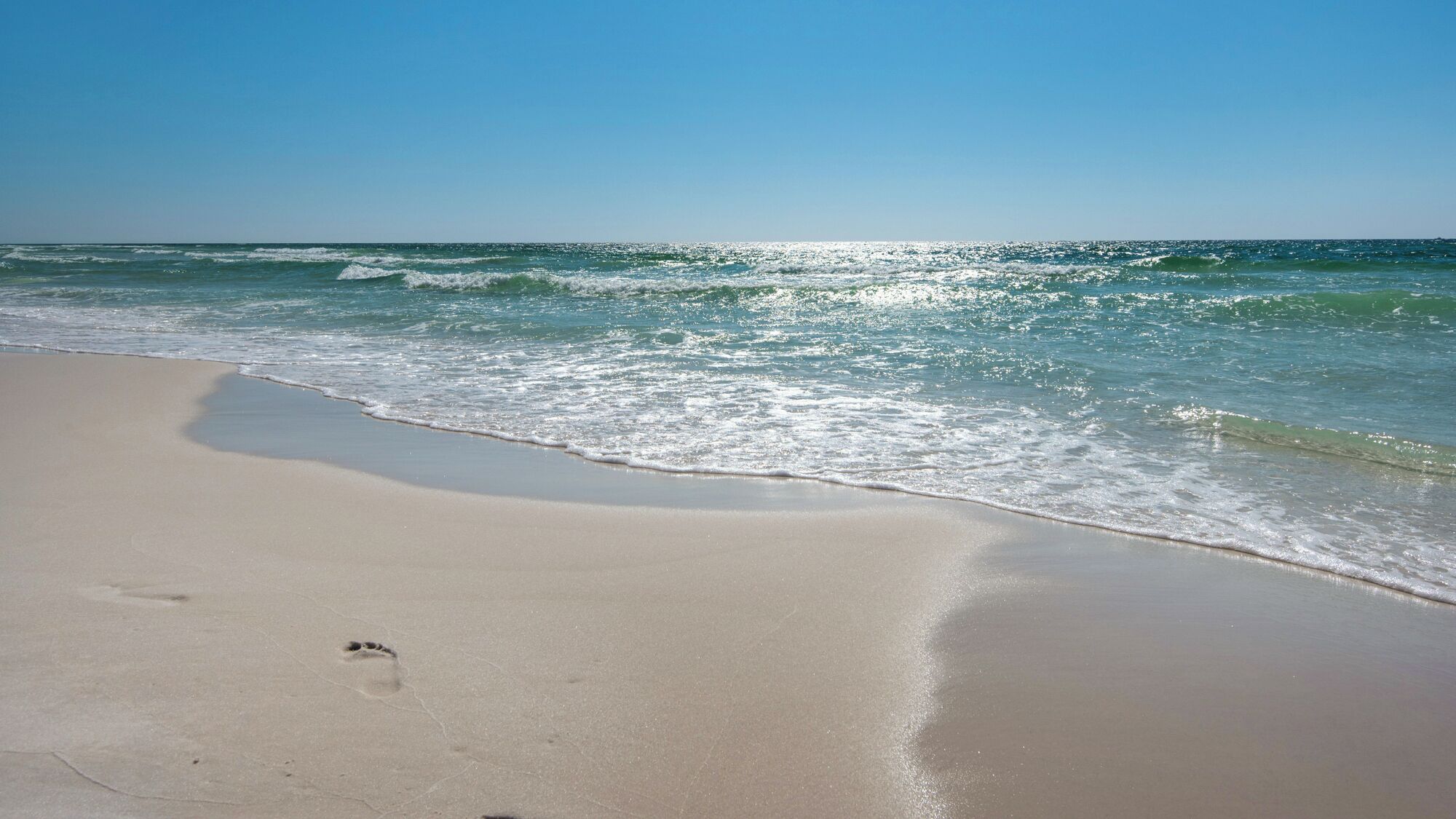 On the beach