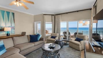 Condo, Multiple Beds, Balcony, Ocean View (Legacy 304) | Living area | 42-inch flat-screen TV with digital channels