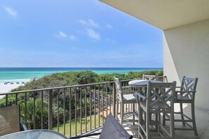 Condo, Multiple Beds, Balcony, Ocean View (Legacy 202 - No Pets Allowed) | Outdoor dining - The Legacy Condominium (Santa Rosa Beach)