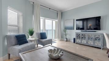 Condo, Multiple Beds, Balcony, Ocean View (Legacy 403) | Living area | 42-inch flat-screen TV with digital channels