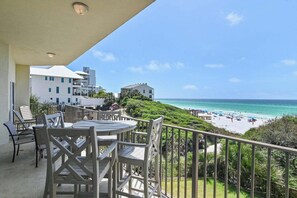 Condo, Multiple Beds, Balcony, Ocean View (Legacy 202 - No Pets Allowed) | Outdoor dining - The Legacy Condominium (Santa Rosa Beach)