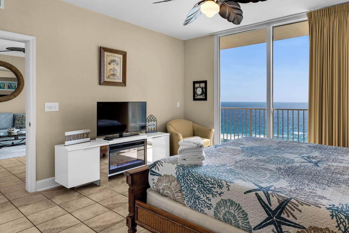 公寓客房, 1 張特大雙人床及 1 張梳化床, 露台, 海景 (Tidewater 1312) | 3 間睡房、獨特設計、獨特裝修