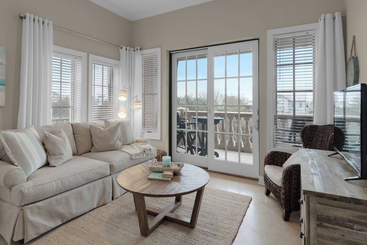 Condo, Multiple Beds, Balcony, Garden View (Village of S Walton 311F) | Living area | 42-inch flat-screen TV with digital channels