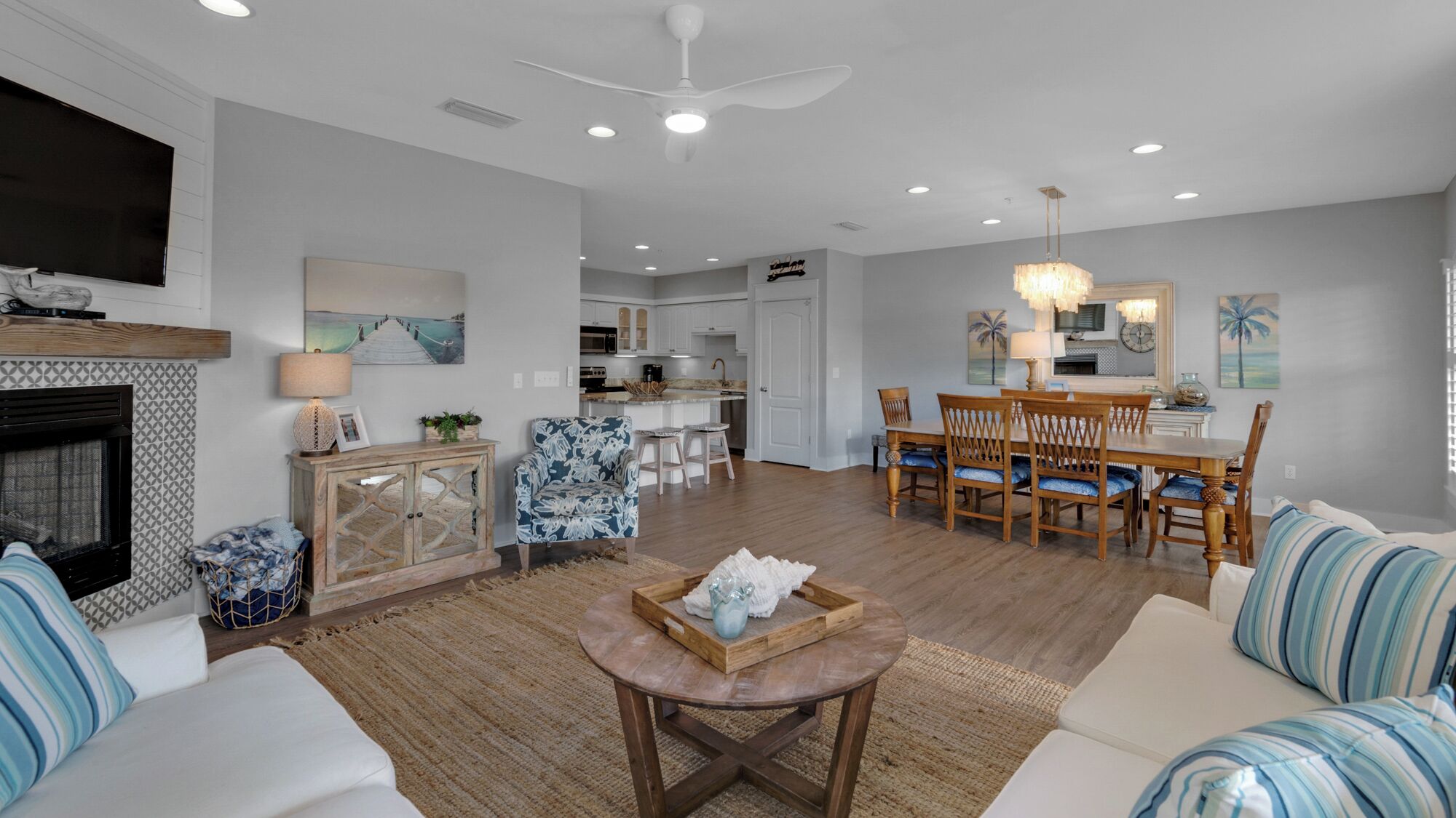 Condo, Multiple Beds, Balcony, Pool View (Villas at Seagrove A202) | Living area | 42-inch flat-screen TV with digital channels