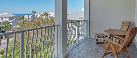 Condo, Multiple Beds, Patio, Ocean View (Villas At Seagrove C401) | Outdoor dining