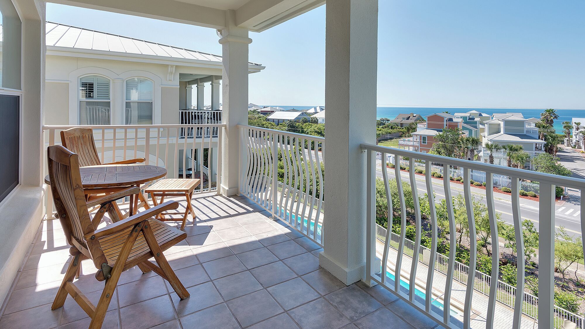 Appartement, Meerdere bedden, terras, uitzicht op zee (Villas At Seagrove C401) | Buiten dineren