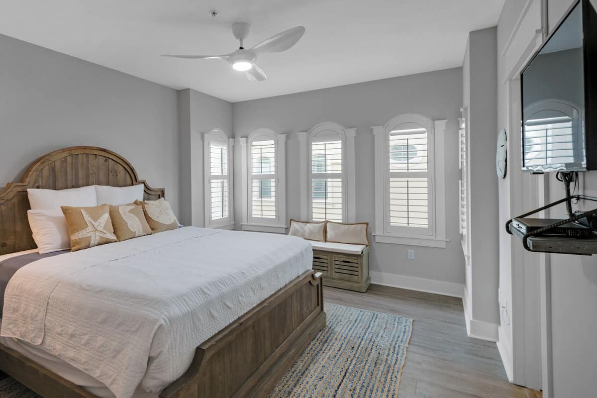 Condo, Multiple Beds, Balcony, Pool View (Villas at Seagrove A202) | 4 bedrooms, individually decorated, individually furnished, bed sheets