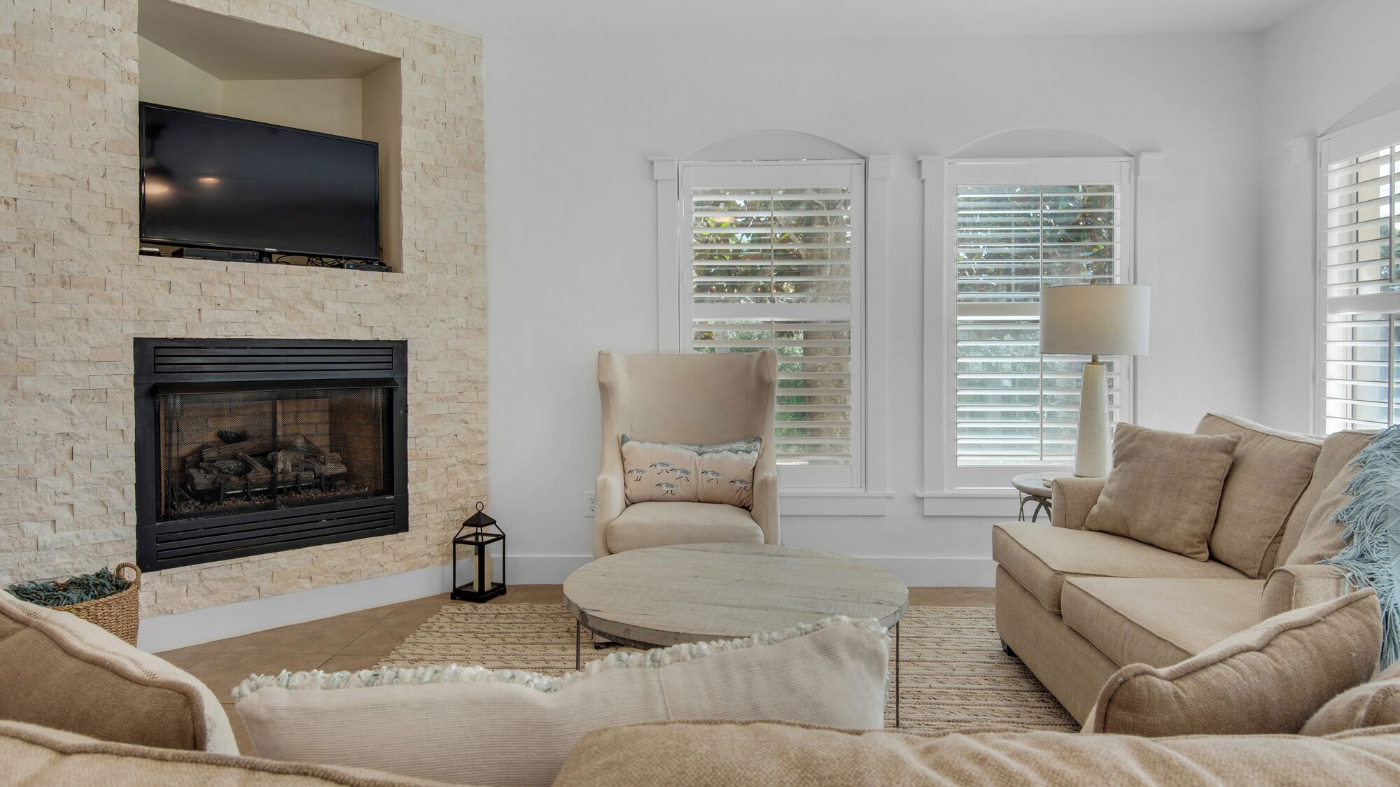 Condo, Multiple Beds, Patio, Pool View (Villas at Seagrove A101) | Living area | 42-inch flat-screen TV with digital channels