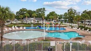 A heated pool