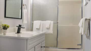 Hair dryer, towels