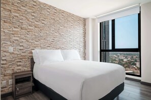 1 bedroom, desk, iron/ironing board, travel cot