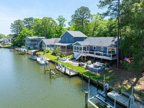 Exterior - Ocean Pines 3BR 2BA Canal Front Home with Sunroom (Ocean Pines)