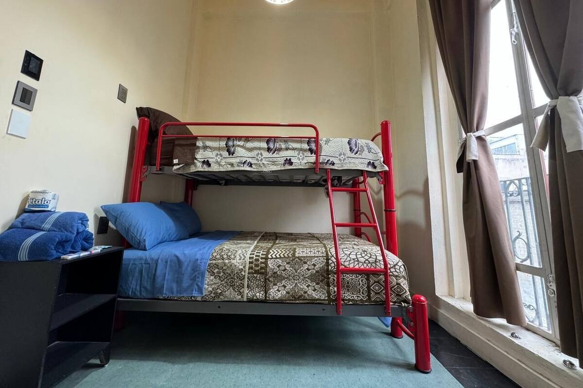 Desk, WiFi (free), bed sheets
