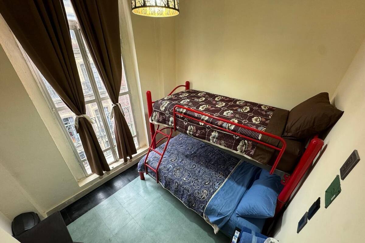 Desk, WiFi (free), bed sheets