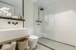 Shower, hair dryer