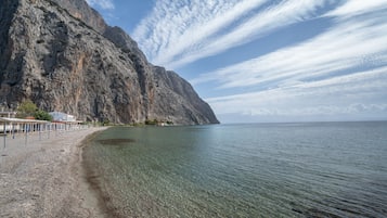 Vlak bij het strand