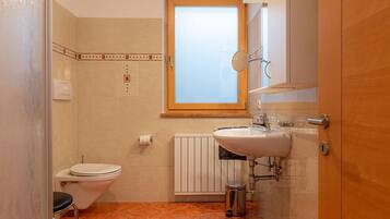 Regadera, secadora de cabello, toallas