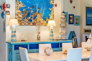 Dining - Holiday Home 'Villa Tiziana' with Sea View, Wi-Fi and Air Conditioning (Costa Rei)