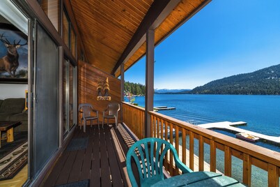 2-bedroom lakefront condo overlooking Donner Lake and beach.