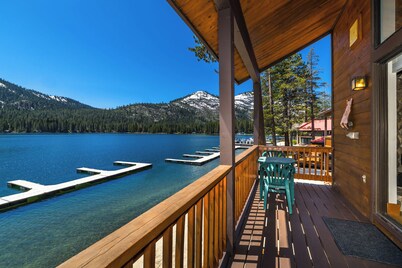 2-bedroom lakefront condo overlooking Donner Lake and beach.