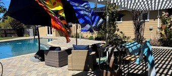 Beautifully remodeled 4 bedroom home with a huge back yard and pool