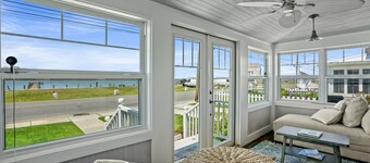 Touch of Grey | Waterfront w/ Private Dock, Screened Porch, Bikes, Fire Pit + Pets