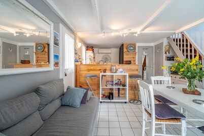 Villa '38m2 Proche De La Mer' with Private Terrace and Air Conditioning