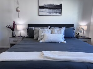 2 bedrooms, iron/ironing board, travel crib, free WiFi