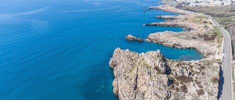 Split mountain in the nearby Santa Maria al Bagno