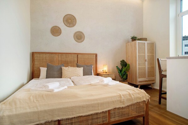 1 Schlafzimmer, kostenloses WLAN, Bettwäsche