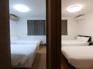 4 chambres, rideaux occultants, fer et planche à repasser, Wi-Fi gratuit