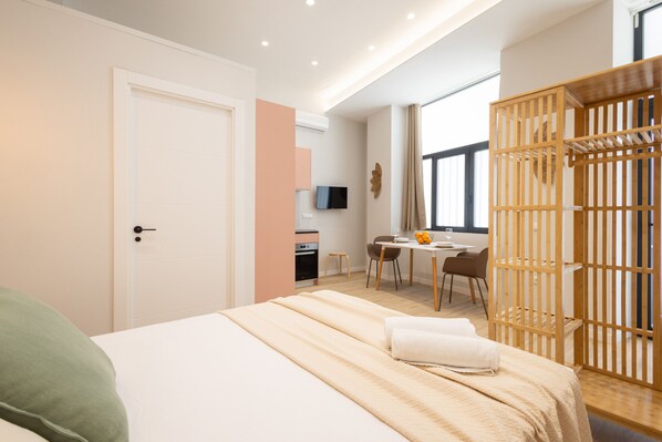 1 Schlafzimmer, Bügeleisen/Bügelbrett, kostenloses WLAN, Bettwäsche
