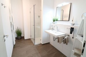 Shower, hair dryer - Sea eagle in the Molenhuus (Kappeln)