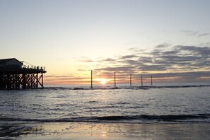 Aan het strand
