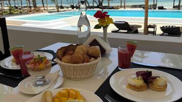 Petit déjeuner préparé à la commande compris tous les jours