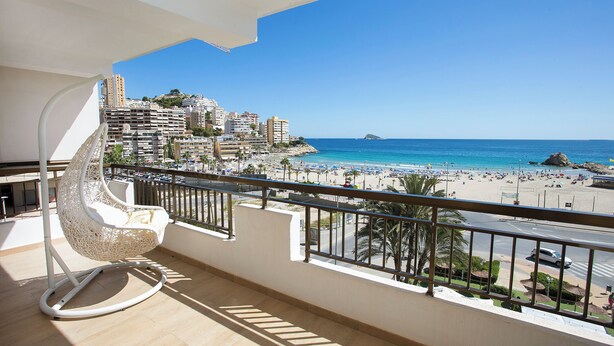 Departamento Deluxe, vista al mar | Terraza o patio