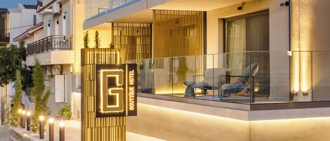 Majoituspaikan julkisivu