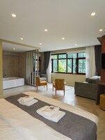 Deluxe Büyük Yataklı Tek Kişilik Oda, Dağ Manzaralı | Masa, ses yalıtımı, ücretsiz kablosuz İnternet 