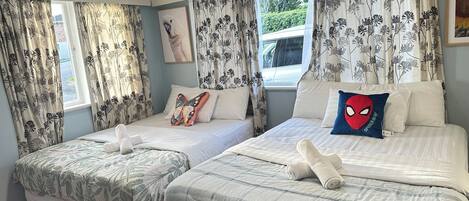 4 soverom, strykejern/-brett, wi-fi og sengetøy