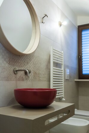 Shower, hair dryer, bidet, towels - 2 Bedroom Private vacation home in Cisternino (Cisternino)